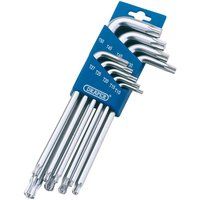 Draper 73035 Tx-Star Ball End Hex Key (9 Pieces)