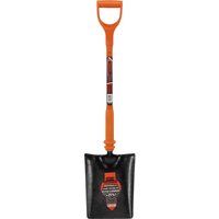 Draper 75169 Expert Taper Mouth Shovel Fully Insulated and Solid Forged,Orange,Black