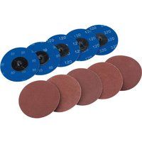 Draper 75621 Ten 75mm Assorted Aluminium Oxide Sanding Discs