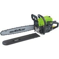 Draper 80106 550mm Petrol Chainsaw (52cc), Green & Black, 500mm