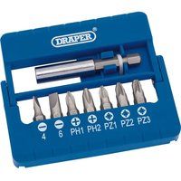 Draper 82391 Screwdriver Bit and Magnetic Holder 8 Piece Set