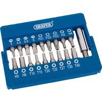 Draper 82393 Screwdriver Bit and Magnetic Holder 19 Piece Set