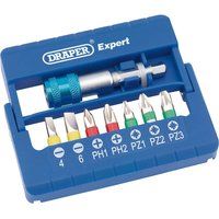 Draper 82400 Coloured Screwdriver Bit Set with Magnetic Holder (8 Piece)