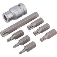 Draper Expert 8 Piece 1/2" Drive Socket Bit Holder and Torx Bit Set 1/2"