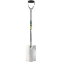 Draper Extra Long Stainless Steel Garden Spade with Soft Grip