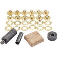DRAPER Brass 10mm Eyelet/Grommet Repair Kit/Set For Tarpaulin Leather Tent 85665