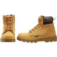 Draper 85969 Nubuck Style Safety Boots Size 10 S1 P SRC, Yellow