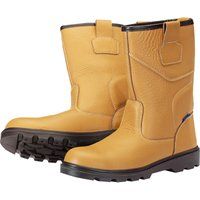 Draper 85977 Rigger Style Safety Boots, Yellow, Size 12