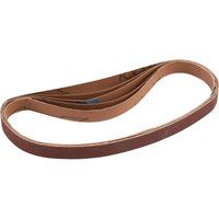 Draper 92452 Aluminium Oxide Sanding Belts 240g Pack of 5 (13mm x 457mm)