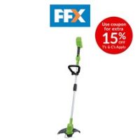Draper 98504 40V Telescopic Grass Trimmer Strimmer Bare Unit Gardening Lawn