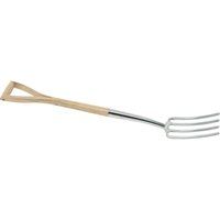 Draper 99011 Heritage Stainless Steel Border Fork with Ash Handle