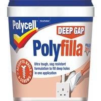 Polycell Ready Mixed Tub Deep Gap Polyfilla, 1 L - White