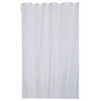 Croydex Professional Plain White Textile Shower Curtain 1800 X 1800mm