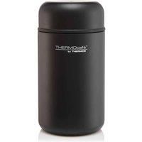Thermos Thermocafe Insulated Food Flask & Spoon 400ml Stainless Steel Black