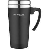 Thermos ThermoCafé Soft Touch Travel Mug, Black, 420 ml