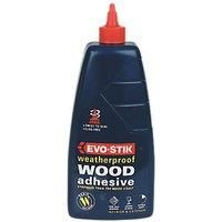 Evo-Stik Resin W Wood Weatherproof Adhesive Glue Exterior Fast Dries Clear 125ml