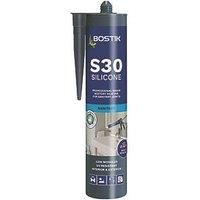Bostik S30 Sanitary Silicone Sealant White 310ml (469JE)