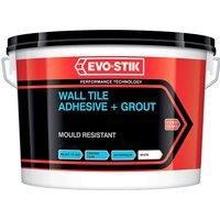 Evo-Stik Wall Tile Adhesive & Grout Ready Mixed MOULD RESISTANT Large 5 L New