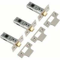 Yale Locks M888 Tubular Mortice Latch 64mm 2.5 inch Chrome Finish Pack of 3