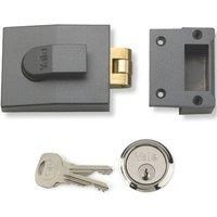 Yale 81 Roller Bolt Nightlatch Satin Chrome Cylinder