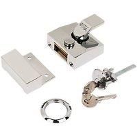 Yale Deadlocking Nightlatch - Chrome - B-85-CH-CH-40 - Brand New