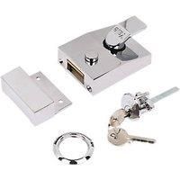 Yale P89 Chrome deadlocking nightlatch rim cylinder lock P-89-CH-CH-60