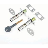 Yale P-2PM444-CH-2 Door Security Bolt, Chrome Finish, pack of 2, Standard Security, Visi Packed, suitable for hinged and wooden doors