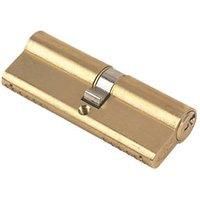 Yale KM3540-PB Euro Double 1 Star Kitemarked Cylinder, 3 Keys Supplied, High Security, Boxed, Suitable for All Door Types, Brass Finish, 35:10:40 (85 mm)