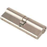 Yale KM4045-NP Euro Double 1 Star Kitemarked Cylinder, 3 Keys Supplied, High Security, Boxed, Suitable for All Door Types, Nickel Finish, 40:10:45 (95 mm)