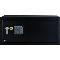 Yale YLV/200/DB1 Laptop Value Safe, Solenoid Simple keypad, 15 mm Steel Locking Bolts, Emergency Override Key, Black Finish, 23 Litre Capacity