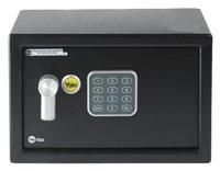 Yale YSV/250/DB1 Medium Value Safe, Digital Keypad, LED Light Indicators, 15 mm Steel Locking Bolts, Emergency Override Key, Black Finish, 16 Litre Capacity