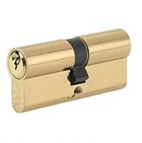 Yale B-ED4045-PB Euro Double Cylinder, 3 Keys Supplied, Standard Security, Boxed, Suitable for All Door Types, Brass Finish, 40:10:45 (95 mm)