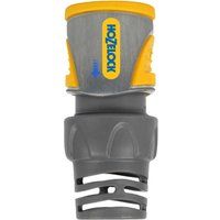 Hozelock Pro Hose End Connector Grey 15mm (5/8 inch) & 19 mm (3/4 inch)