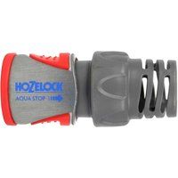 Hozelock AquaStop"Metall Pro" Connector, Grey, 15/19 mm