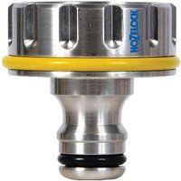 Hozelock Pro Metal 1inch Outdoor Tap Connector Large Taps 2042