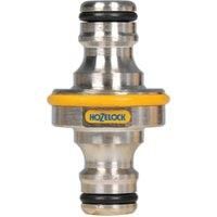 Hozelock Pro Metal Double Ended Male Hose Pipe Connector 1/2" / 12.5mm Pack of 1