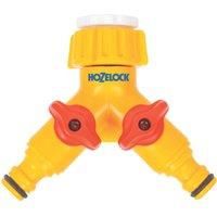 Hozelock Plastic Dual Threaded Tap Hose Pipe Connector 21 & 26.5mm