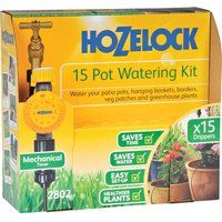 Hozelock Ltd 15 Pot Watering Kit and Mechanical Timer with Automatic Off Function