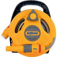 Hozelock Micro Small Hose and Reel, Ideal for patios/Balconies, Grey