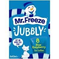 Mr. Freeze Jubbly Blue Raspberry Ice Lollies 8 x 62ml