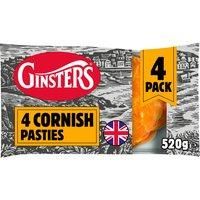 Ginsters 4pk Cornish Pasty 520g