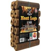 Big K Compressed Saw Dust Heat Logs, Pack Of 12-14 100% Natural Heat Logs