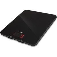 Salter Digital Kitchen Weighing Scales – Stylish Black Glass Easy to Clean Platform, Electronic Cooking Scale Appliance for Home and Kitchen, Weigh Food with Accurate Precision - 15 Year Guarantee