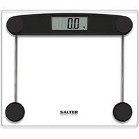 Salter Digital Bathroom Scale – Toughened Glass, Large LCD, Step-On Technology
