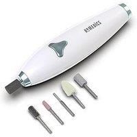 HoMedics Luxury 6 in 1 Electric Manicure/Pedicure Set - Six attachments to clean, repair, shape, file and polish your nails with eight adjustable speeds