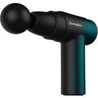 Homedics NOVO Mini Massage Gun, 4 Attachments and 6 Intensity Settings, from Soothing Vibration to High-Power Percussion Massage, USB-C Port for Charging and 1-Hour Runtime, Compact Travel Case