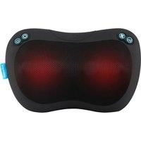 HoMedics Everybody Shiatsu Massage Pillow with Heat – Lower Back, Neck & Shoulder Deep Tissue Muscle Massager with 4 Rotating Nodes, 2 Directions, Heated Massage Cushion, Muscle Discomfort Ease