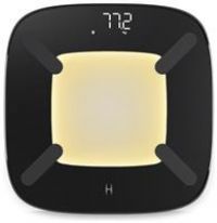 HoMedics glo Body Analyser Scale - Bathroom Scales with Motion-Sensing Night Light, 100% Recycled Plastic Base, High-Precision Digital Display, lbs/kgs/st Weight Scale Options, Sleek Tempered Glass
