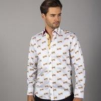 WWE: HOT Rod Rowdy Roddy Piper Print Shirt-XL-White