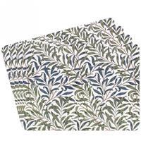 4pcs Cork Placemats Heat Resistant Tableware Willow Bough Nature Leaf Foliage
